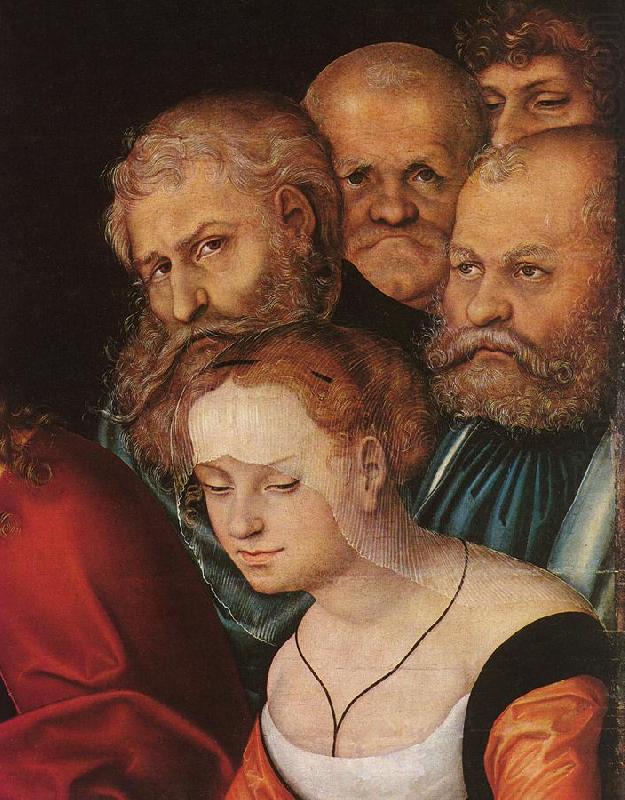 Christ and the Adulteress (detail) dfh, CRANACH, Lucas the Elder